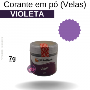 CORANTE EM PÓ VIOLETA 7 GRS (VELAS)