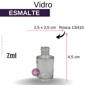VIDRO ESMALTE LISO 7ML B/13