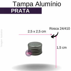 TAMPA ALUMINIO B/24/410 PRATA