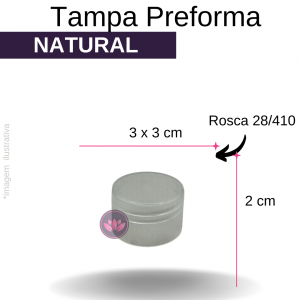 TAMPA PREFORMA B/28 NATURAL