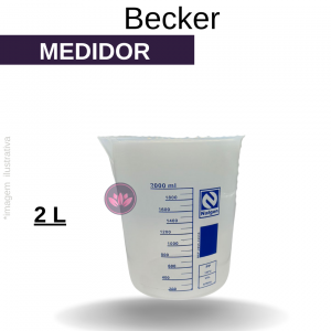 BECKER PLÁSTICO AZUL 2000 ML (NALGON)