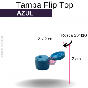 TAMPA FLIP TOP B/20/410 AZUL BEBÊ