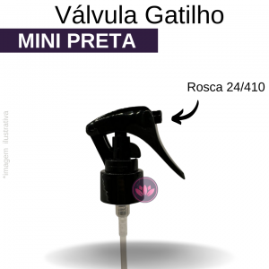 VALVULA MINI GATILHO 24/410 PRETA
