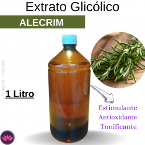 EXTRATO GLICÓLICO DE ALECRIM 1 LITRO