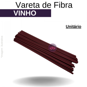 VARETA DE FIBRA 25 CM VINHO
