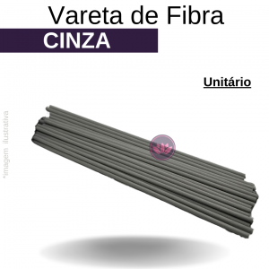 VARETA DE FIBRA 25 CM CINZA