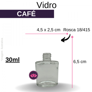 VIDRO CAFE LISO 30 ML