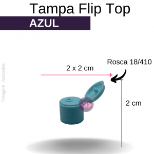 TAMPA FLIP TOP B/18/410 AZUL BEBÊ