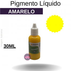 PIGMENTO AMARELO LIQUIDO COSMETICO 30 ML SARAMANIL