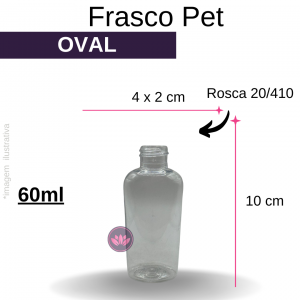 FRASCO PET 60 ML B/20/410 OVAL