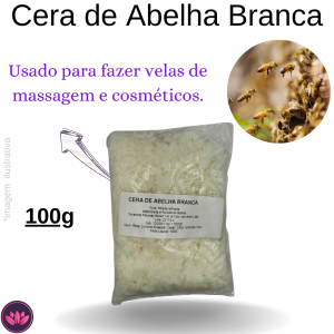 CERA DE ABELHA BRANCA 100 GRS