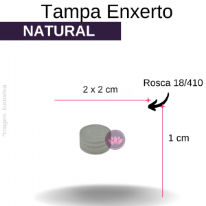 TAMPA ENXERTO B/18/410 NATURAL