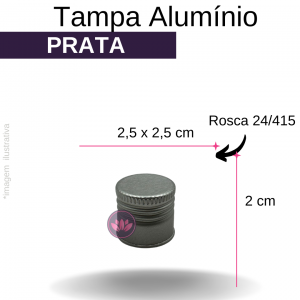 TAMPA ALUMINIO B/24/415 PRATA
