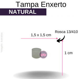 TAMPA ENXERTO B/13 NATURAL