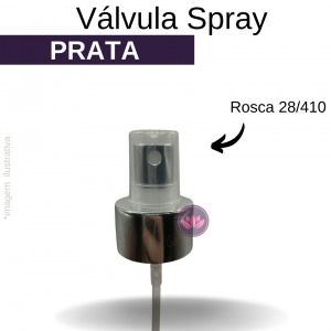 VALVULA B/28/410 SPRAY PRATA BRILHO