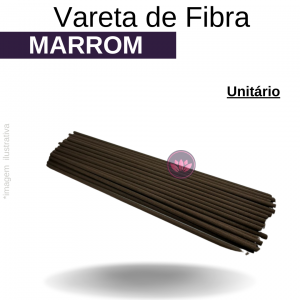 VARETA DE FIBRA 25 CM MARROM