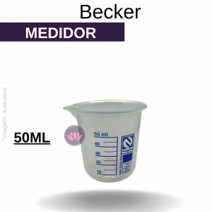 BECKER PLÁSTICO AZUL 50 ML (NALGON)