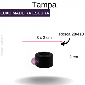 TAMPA LUXO B/28 MADEIRA ESCURA