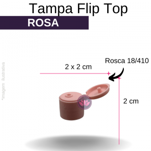 TAMPA FLIP TOP B/18/410 ROSA BEBÊ