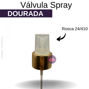 VALVULA B/24/410 SPRAY DOURADA
