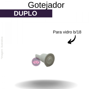 TAMPA GOTEJADOR DUPLO PLUMA B/18 10/20/30 ML REF.1787FMT