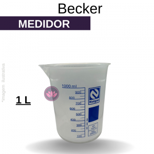 BECKER PLÁSTICO AZUL 1000 ML (NALGON)