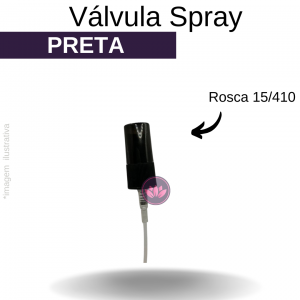 VALVULA B/15 SPRAY PRETA