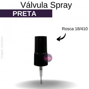VALVULA B/18/410 SPRAY PRETA