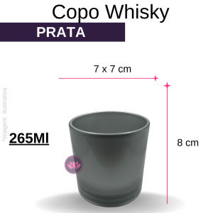 COPO DEGRADE PRATA 265ML