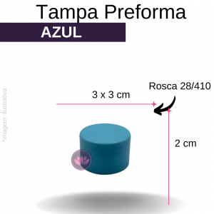TAMPA PREFORMA B/28 AZUL BEBÊ