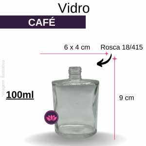 VIDRO CAFE LISO 100 ML B/18/410