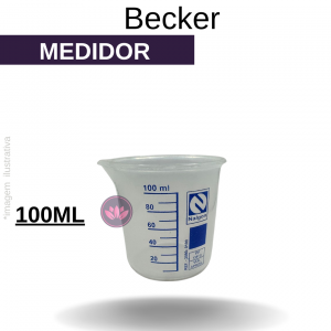 BECKER PLÁSTICO AZUL 100 ML (NALGON)