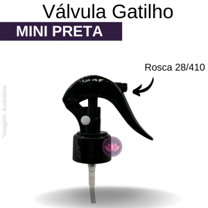 VALVULA MINI GATILHO 28/410 PRETA