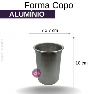 FORMA ALUMINIO COPO 7X10