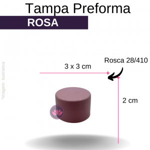 TAMPA PREFORMA B/28 ROSA