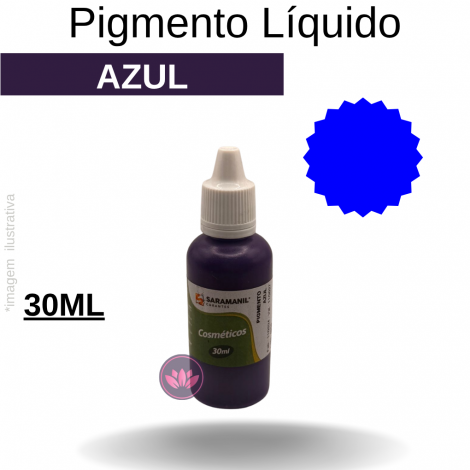 PIGMENTO AZUL LIQUIDO COSMETICO 30 ML SARAMANIL
