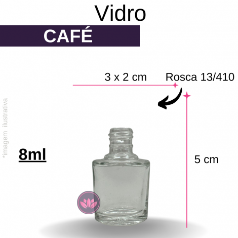 VIDRO CAFE LISO B/13 08 ML