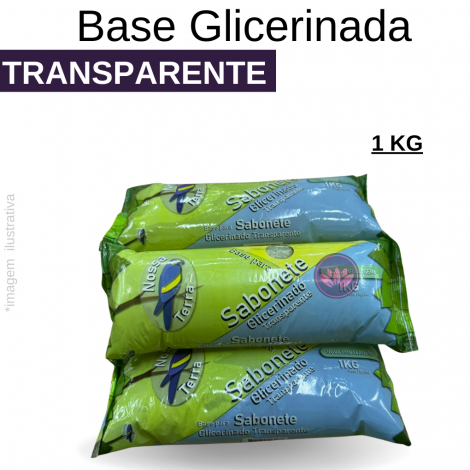 BASE DE GLICERINA TRANSPARENTE NOSSA TERRA 1KG