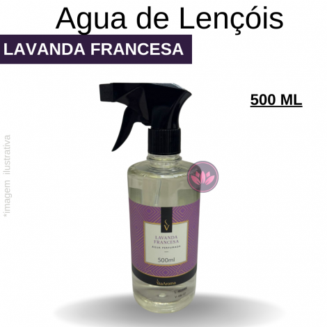 AGUA DE LENÇÓIS LAVANDA FRANCESA 500 ML VIA AROMA