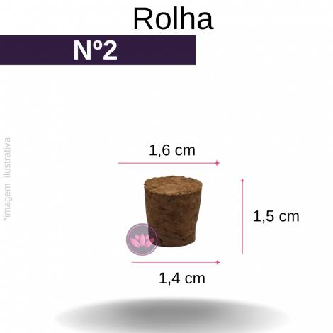 ROLHA N 2 18X14X15 (PEN 10ML GORDINHA)
