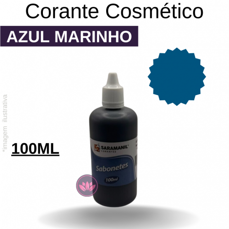 CORANTE COSMÉTICO AZUL MARINHO SARAMANIL 100 ML