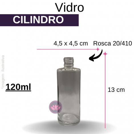 VIDRO CILINDRICO 120 ML B/20/415