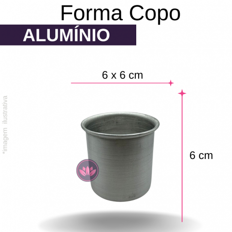 FORMA ALUMINIO COPO 6X6