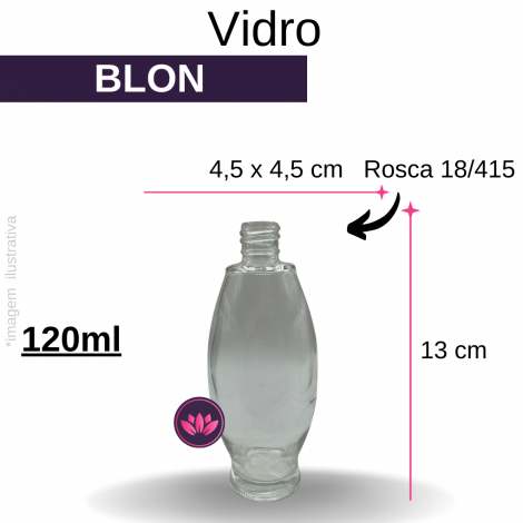 VIDRO BLON B/18/415 120 ML LISO