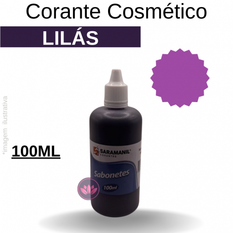 CORANTE COSMÉTICO LILÁS SARAMANIL 100 ML