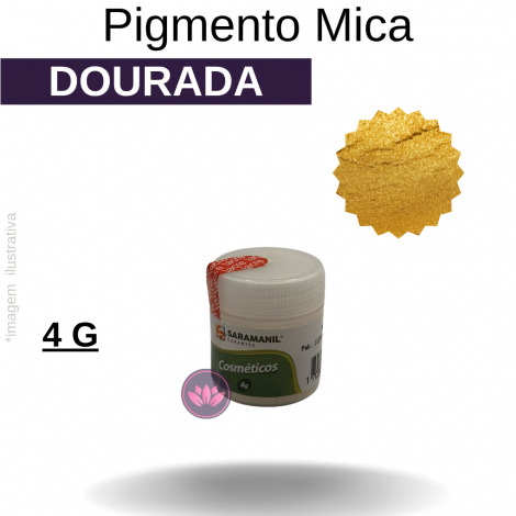 MICA DOURADA COSMETICO PÓ 4 G