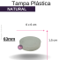 TAMPA PLÁSTICA 63MM NATURAL