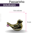 PASSARINHO PORCELANA METALIZADO