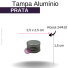 TAMPA ALUMINIO B/24/410 PRATA