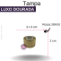 TAMPA LUXO B/28/410 DOURADA FURADA
